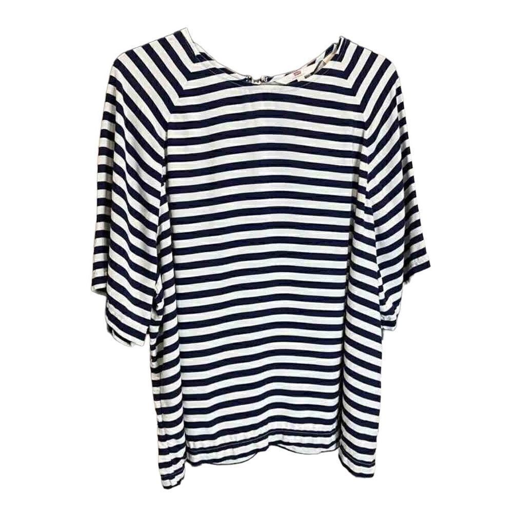 Levi’s blouse blue white stripes oversized size small